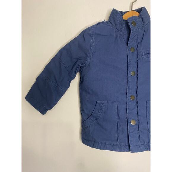 Oshkosh Boys Blue Winter Coat Canvas Size 2T Kids Jacket Chore Coat - Picture 3 of 12